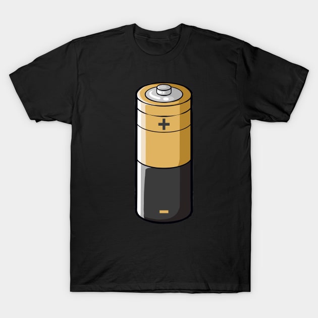 Battery T-Shirt by fromherotozero